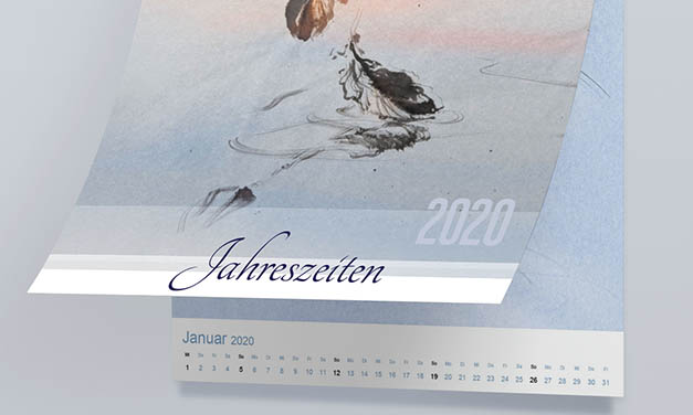 Calendar – Jahreszeiten in Stil japanischer Malerei – Kunst